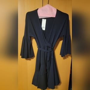 FRENCH CONNECTION - FT ELLETTE JERSEY VNCK WRAP DR -NWT